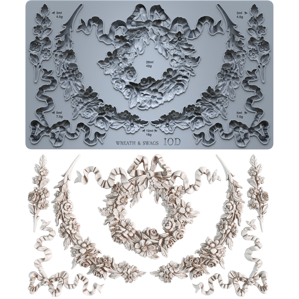 Iron Orchid Designs - Decor Mould - Wreath & Swags
