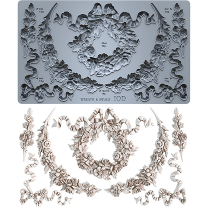 Iron Orchid Designs - Decor Mould - Wreath & Swags