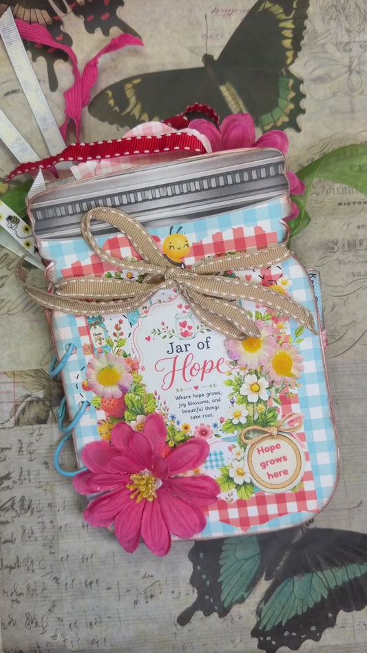 Jar of Hope Printed Junk Journal Kit