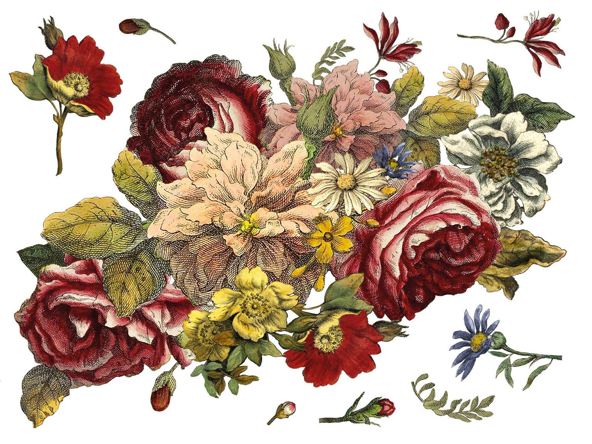 Iron Orchid Designs - Floral Anthology Decor Transfer Pad - Rustic River Home