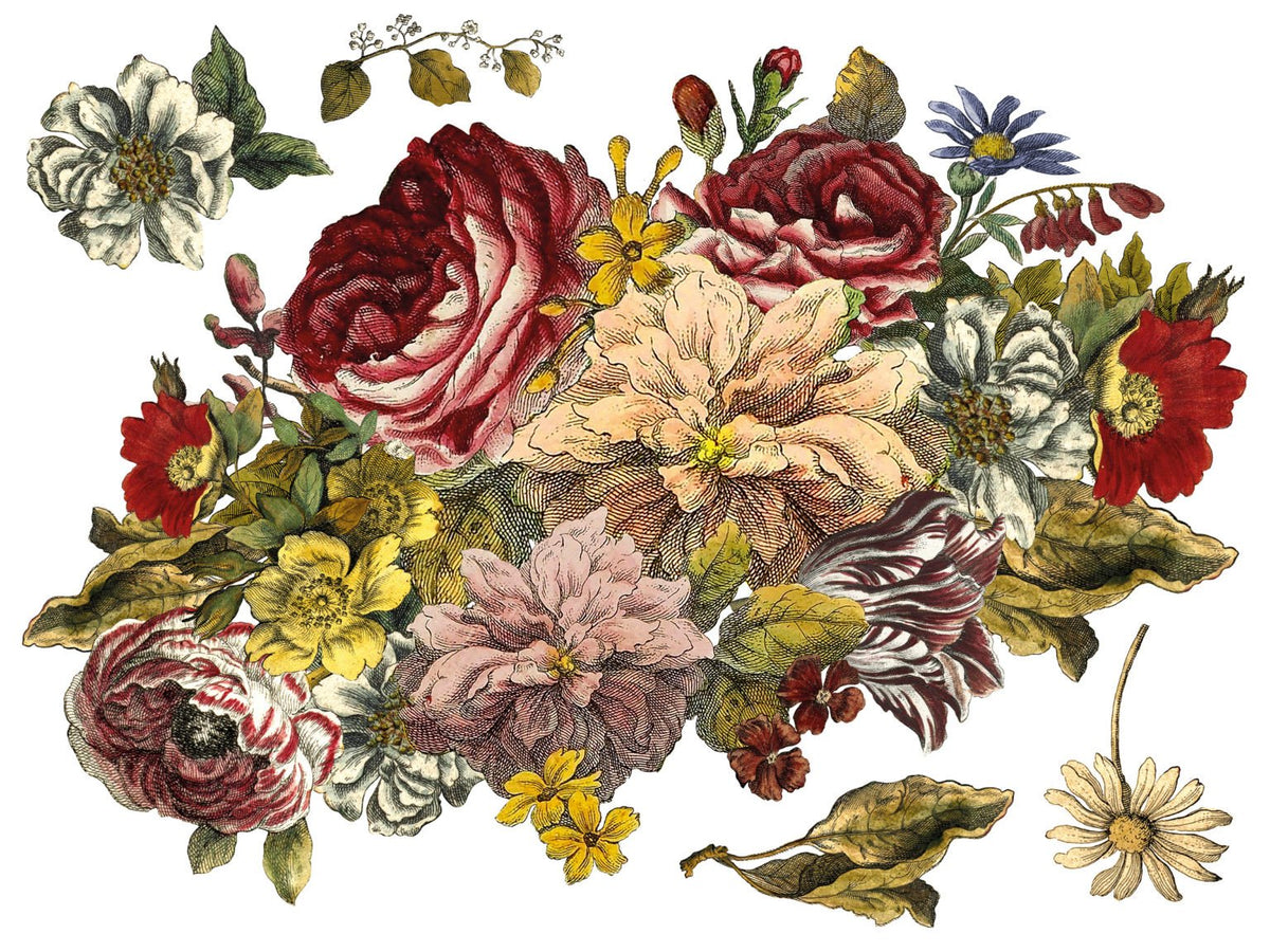 Iron Orchid Designs - Floral Anthology Decor Transfer Pad - Rustic River Home