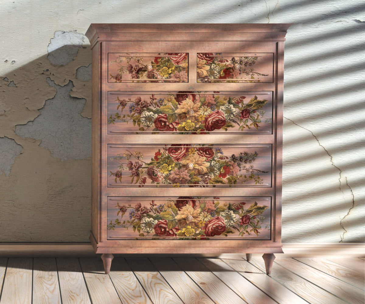 Iron Orchid Designs - Floral Anthology Decor Transfer Pad - Rustic River Home