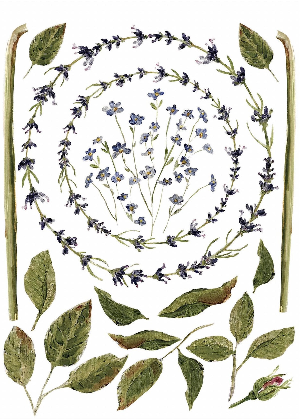 Iron Orchid Designs - Painterly Florals Decor Transfer Pad - Rustic River Home