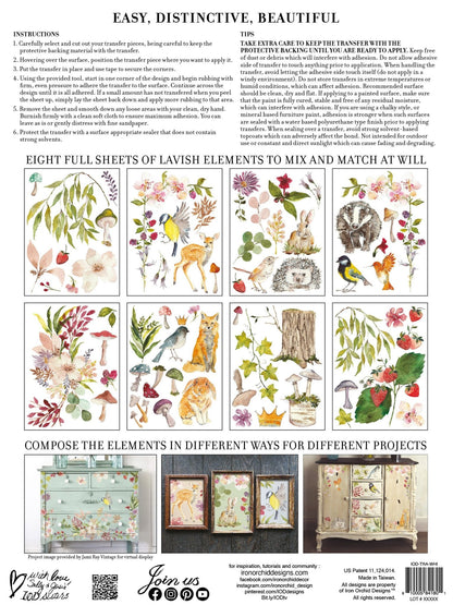 Iron Orchid Designs - Whispering Willow Decor Transfer Pad - Rustic River Home