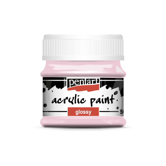 Pentart - Acrylic Paint - Glossy - Rose - Rustic River Home